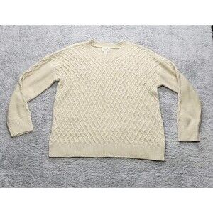Beige St. John's Bay Pullover Sweater Women's Size XL